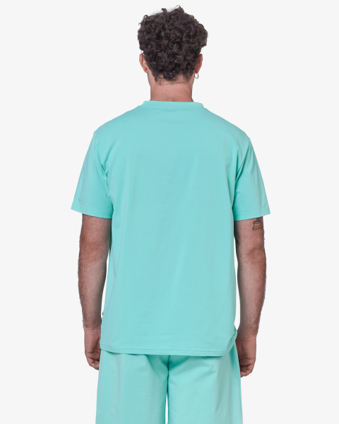T-shirt Chabrand Logo Encadré - Bleu Blanc