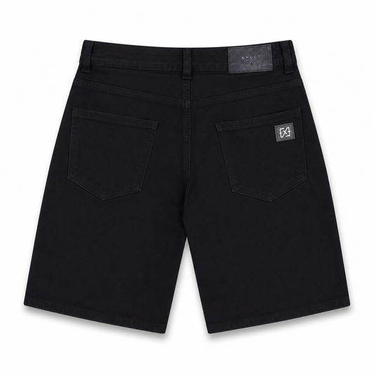 Short en jean noir XPLCT Studios Havana Homme