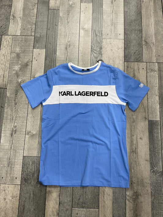 T SHIRT KARL LAGERFELD - Bleu Blanc