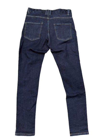 BORAGIO -   PANTALON BLEU FONCÉ SIMPLE
