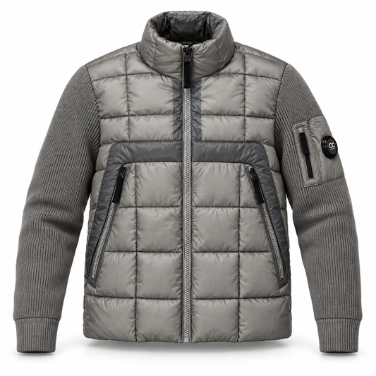 OCTA Doudoune Hybride Capuche Amovible – Gris