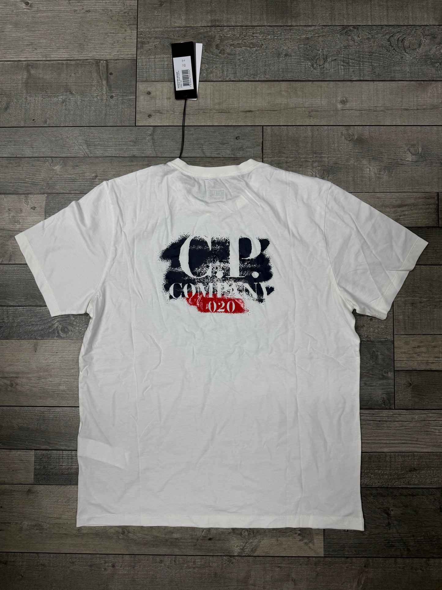 CP COMPANY - T-Shirt Blanc Cassé