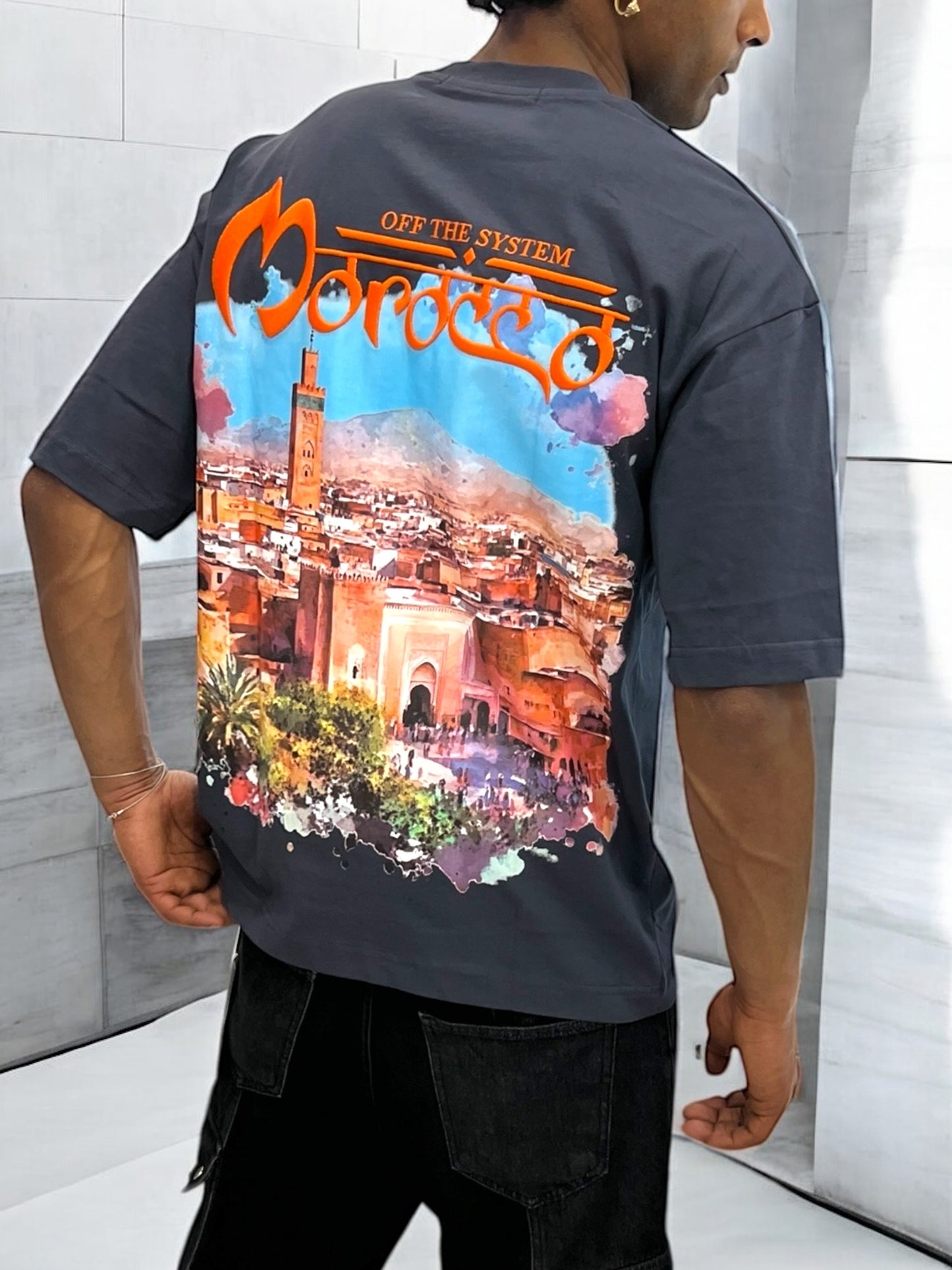 T-shirt MOROCCO VIBES - bleu nuit