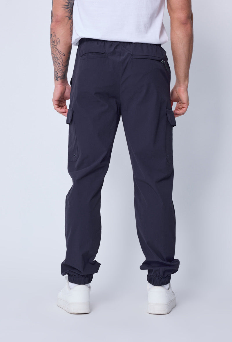 Pantalon Cargo Bleu « Tissu Façon St*ne Isl*nd »