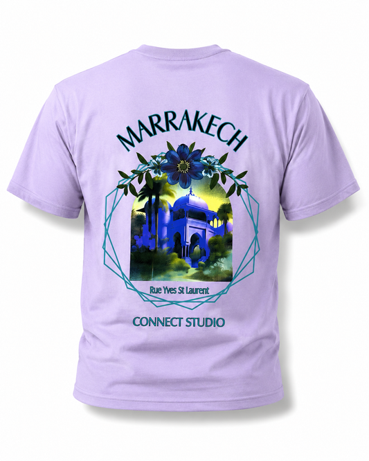 T-Shirt Marrakech Connect Studio Paris Lavande – Rue Yves Saint Laurent