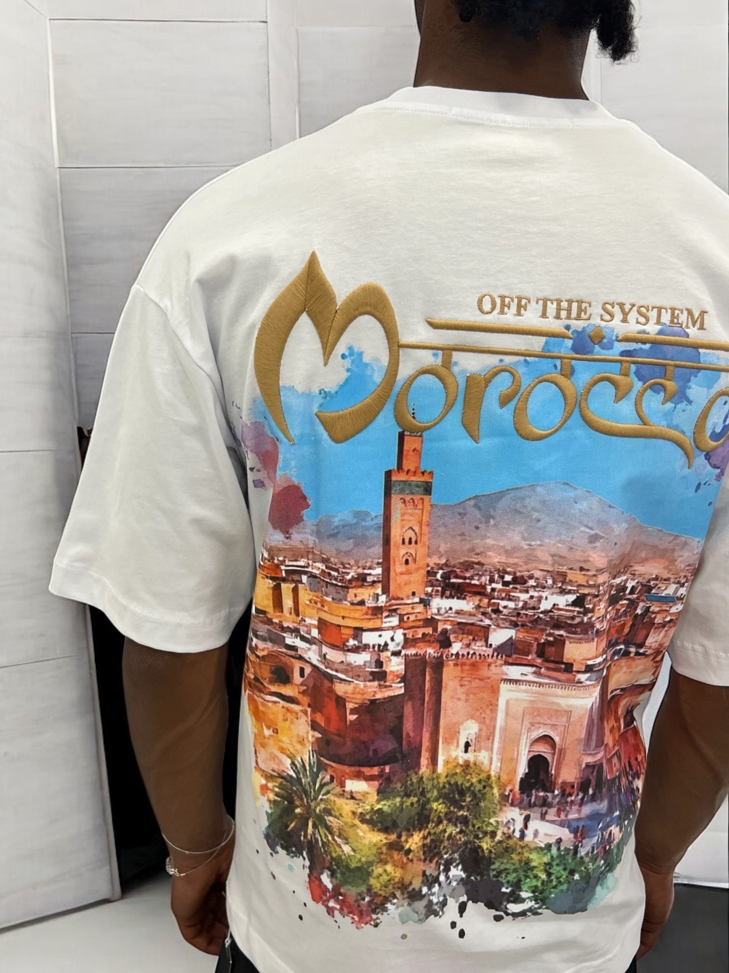 T-shirt MOROCCO VIBES - blanc
