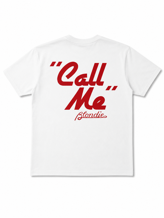 T-shirt "Call me Blondie" Noir et Rouge