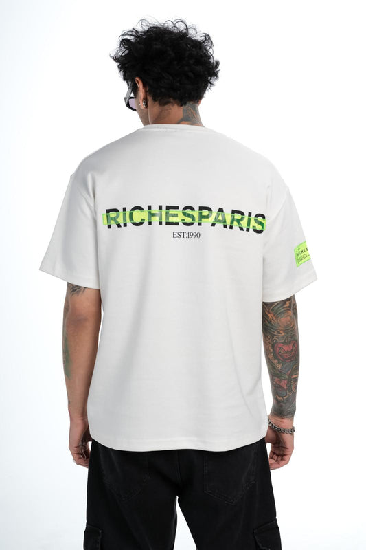 T-shirt Riches Paris Blanc Réf: RCH-862 (Logo vert)