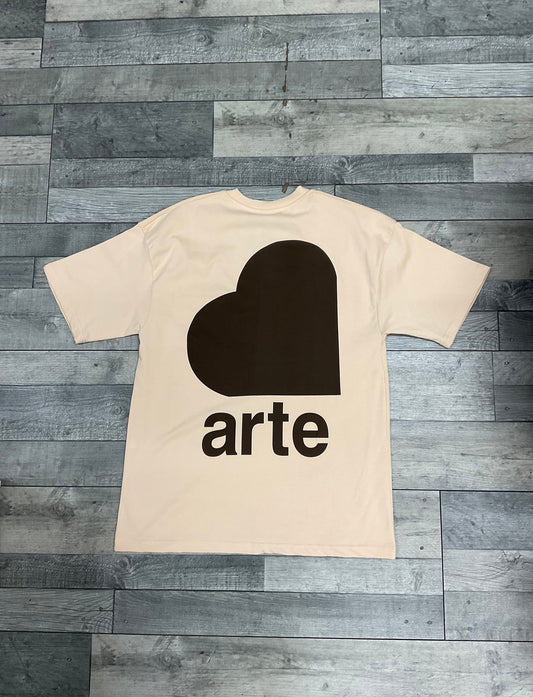 T-shirt Arte Cœur Saumon
