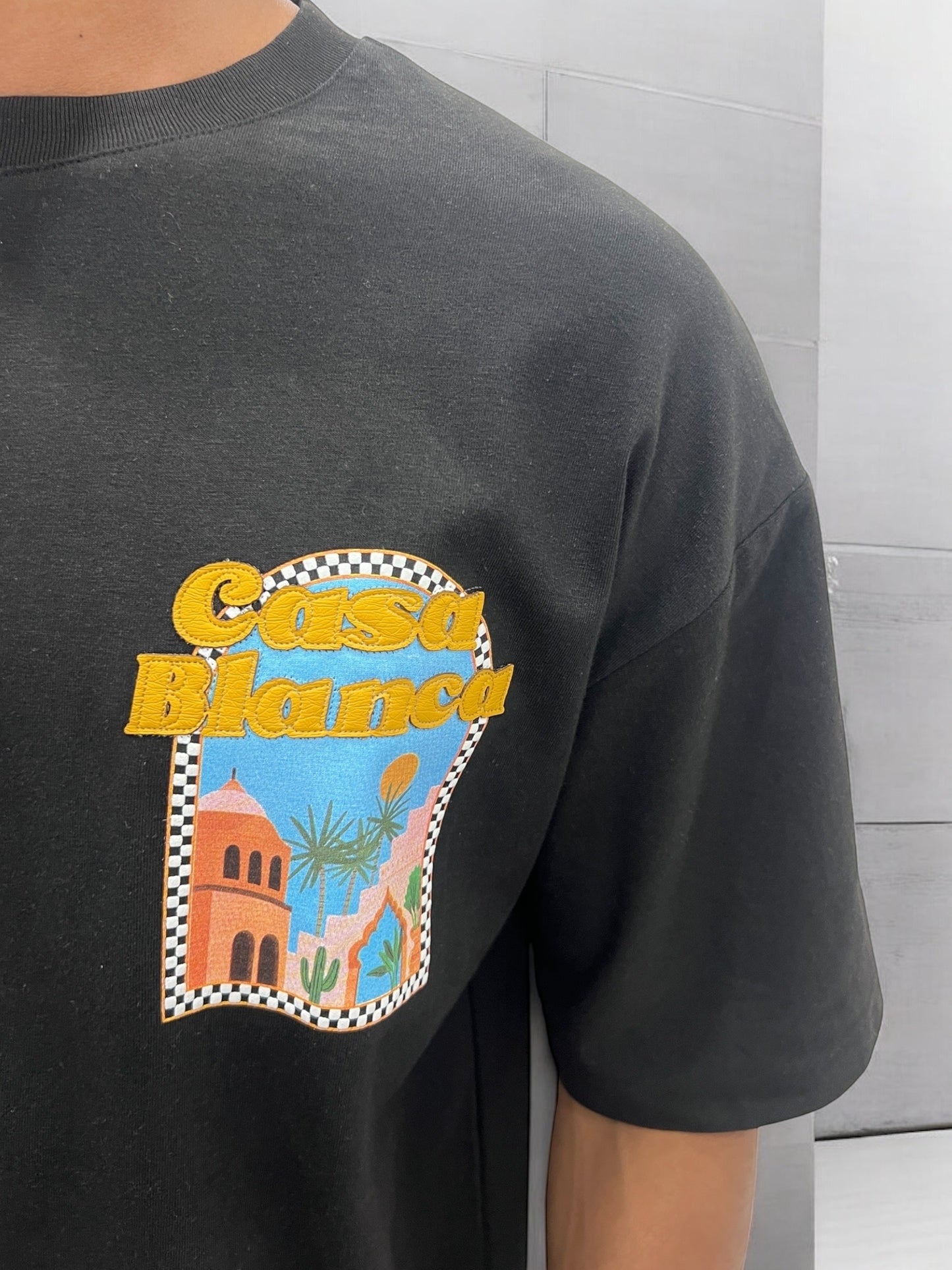 T-shirt CASABLANCA VICES CITY - Noir