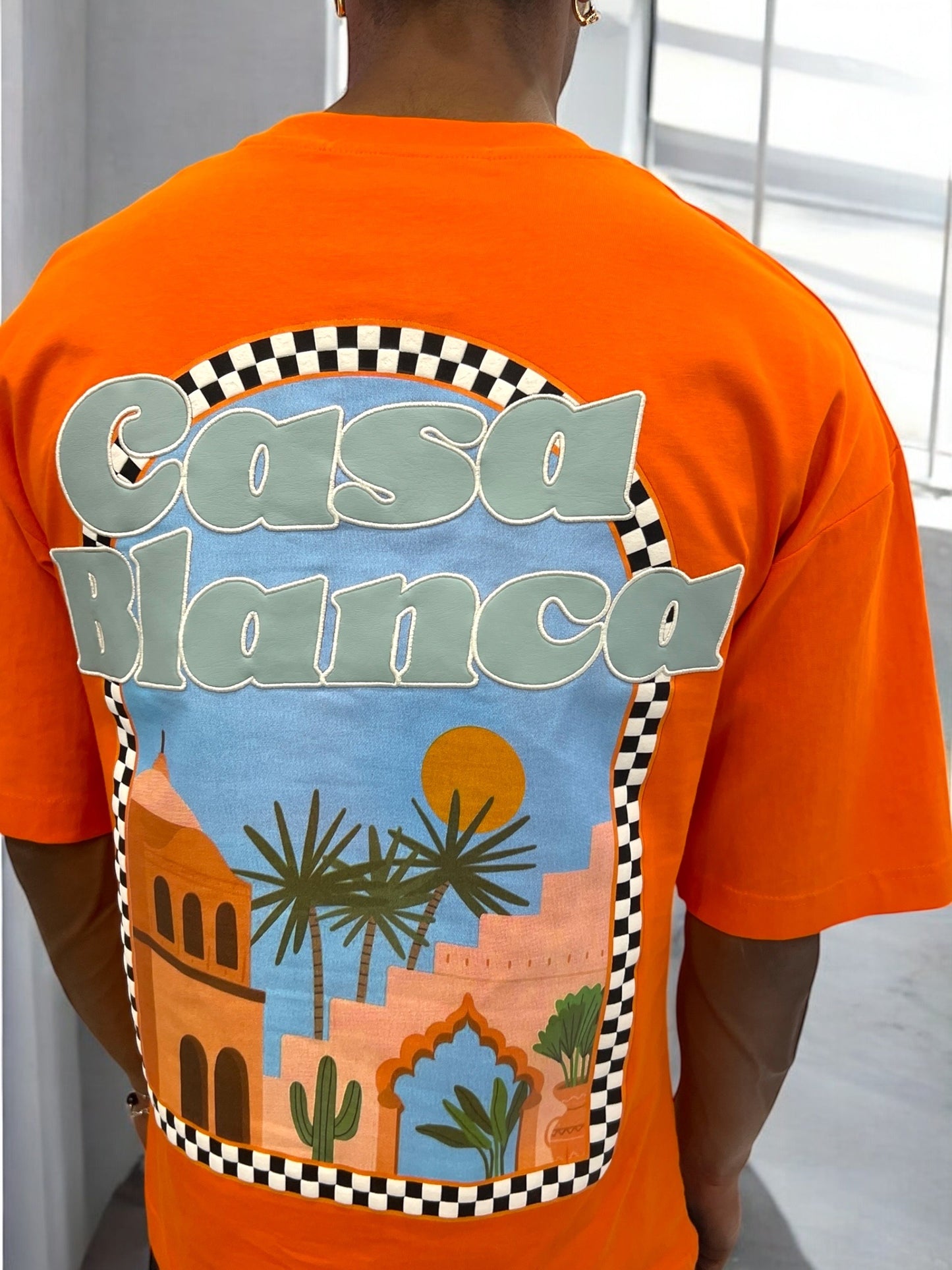 T-shirt CASABLANCA VICES CITY - orange
