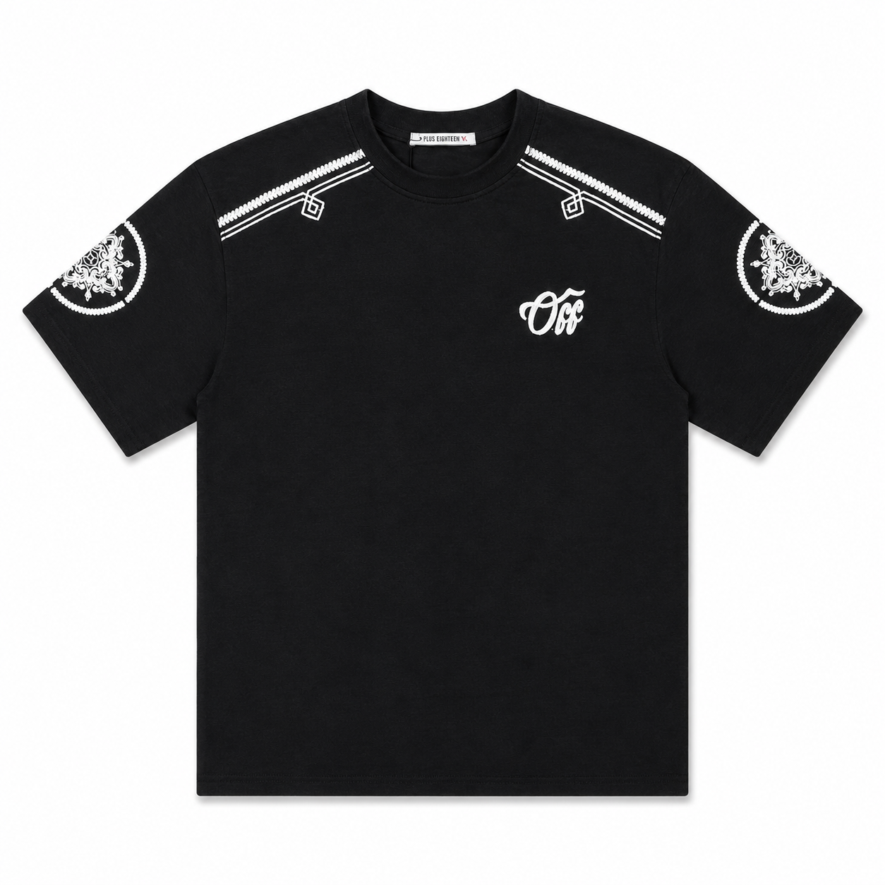 Ensemble Plus Eighteen Noir Brodé Premium – T-shirt & Short Streetwear