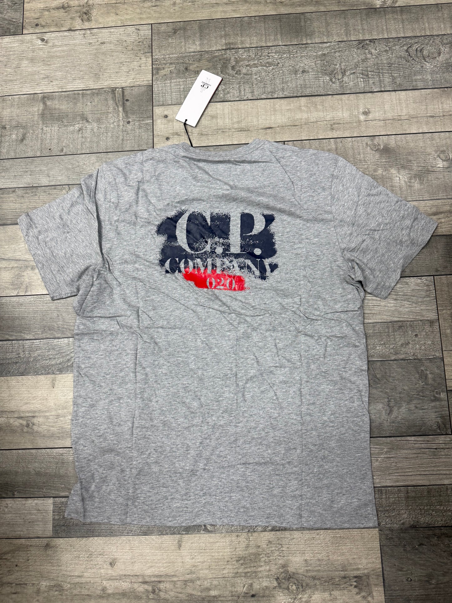 CP COMPANY - T-Shirt Gris Chiné Moyen