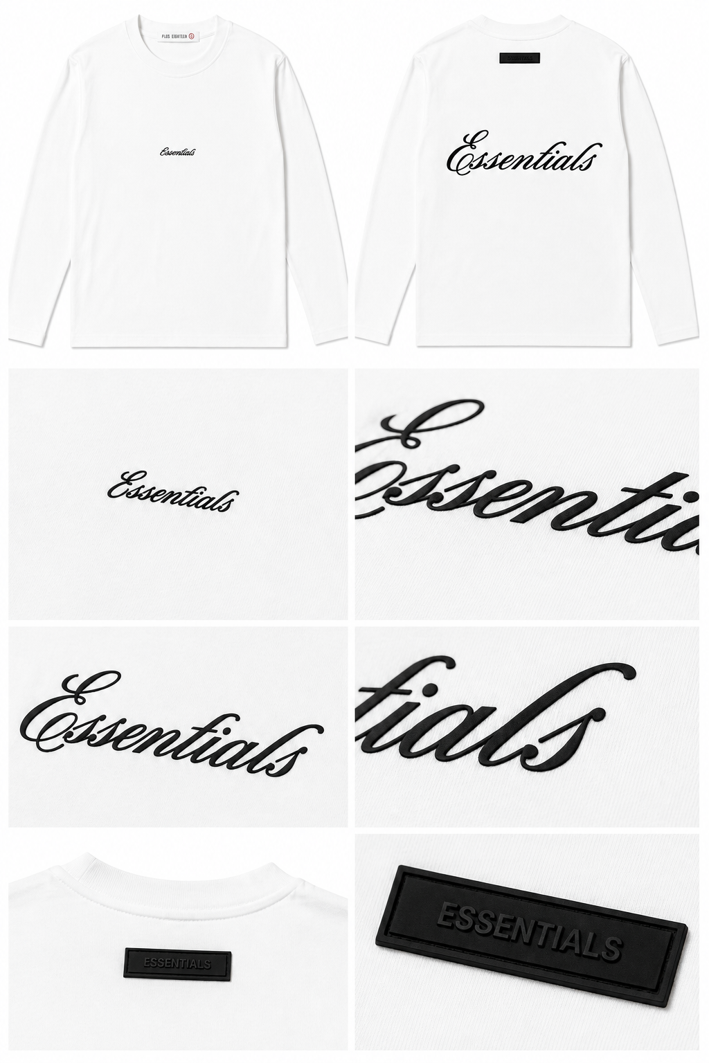 T-Shirt ESSENTIALS - Manche Longue Blanc