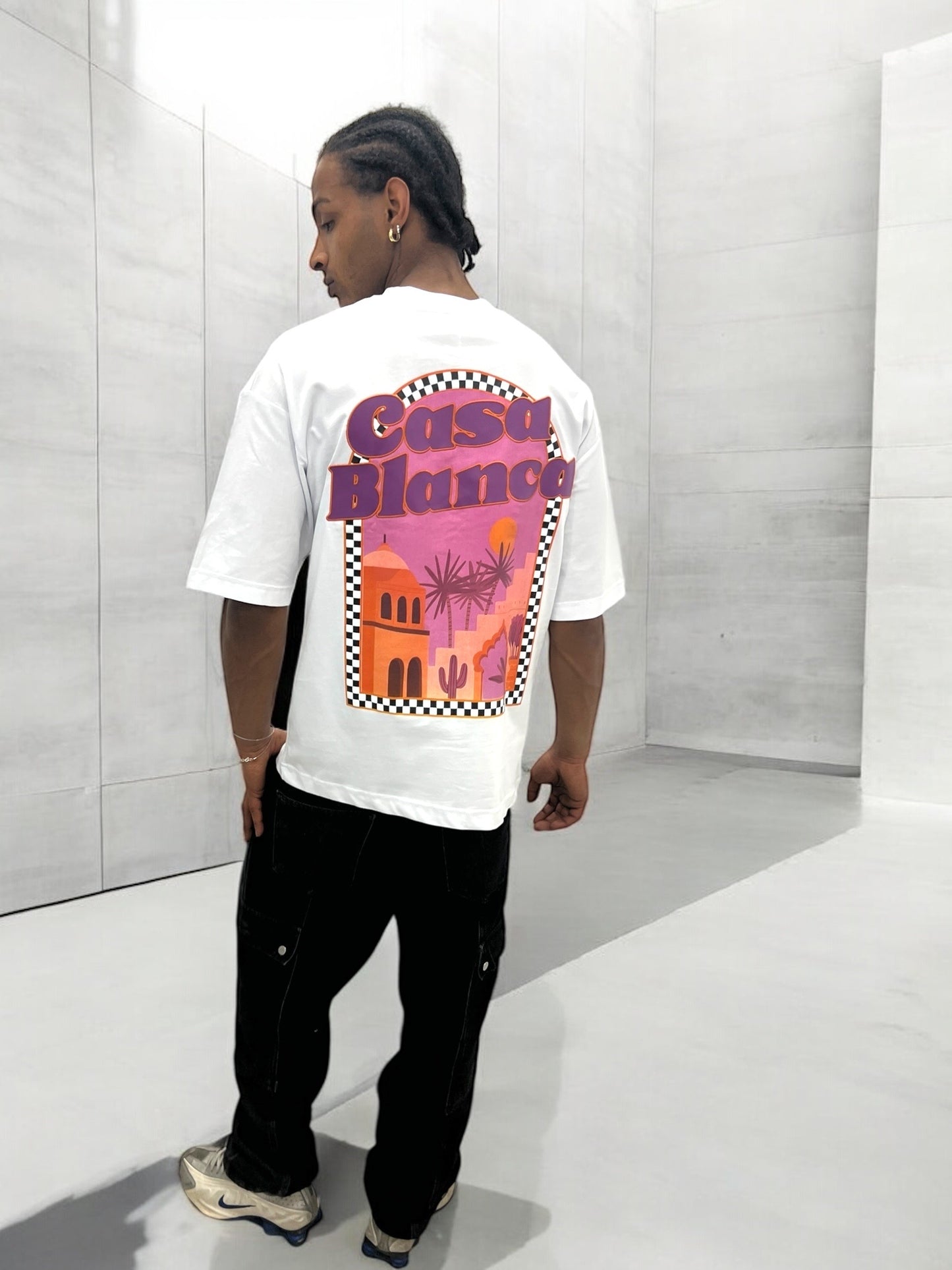 T-shirt CASABLANCA VICES CITY - Blanc