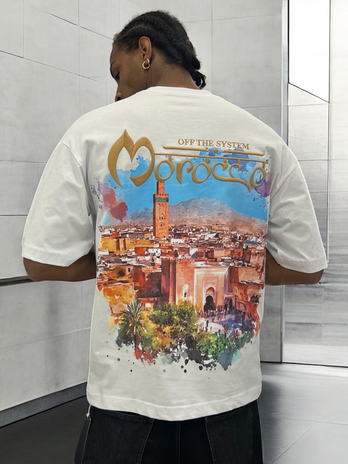 T-shirt MOROCCO VIBES - blanc
