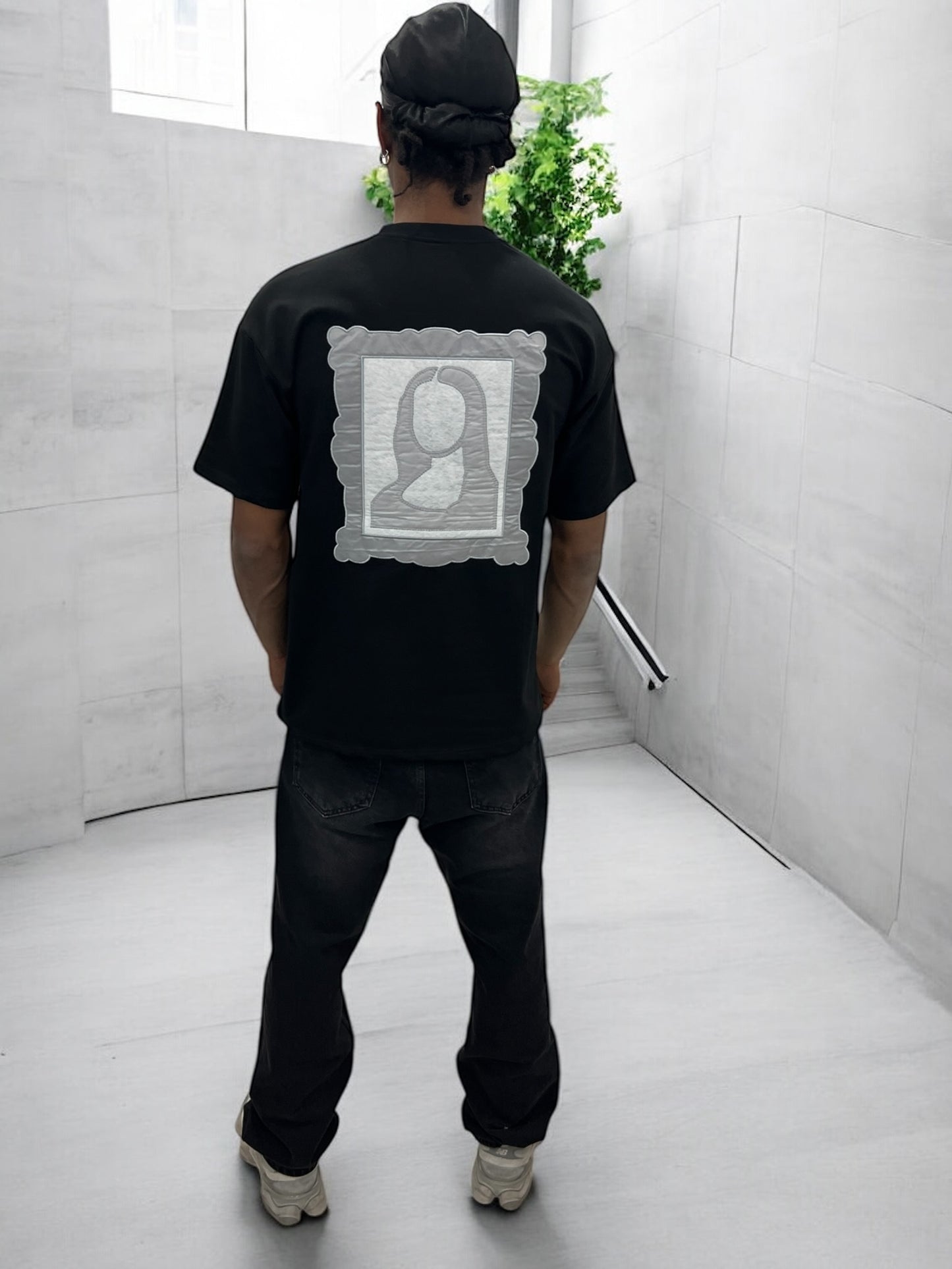 T-shirt Art Class – Mona Stylisée (Noir)