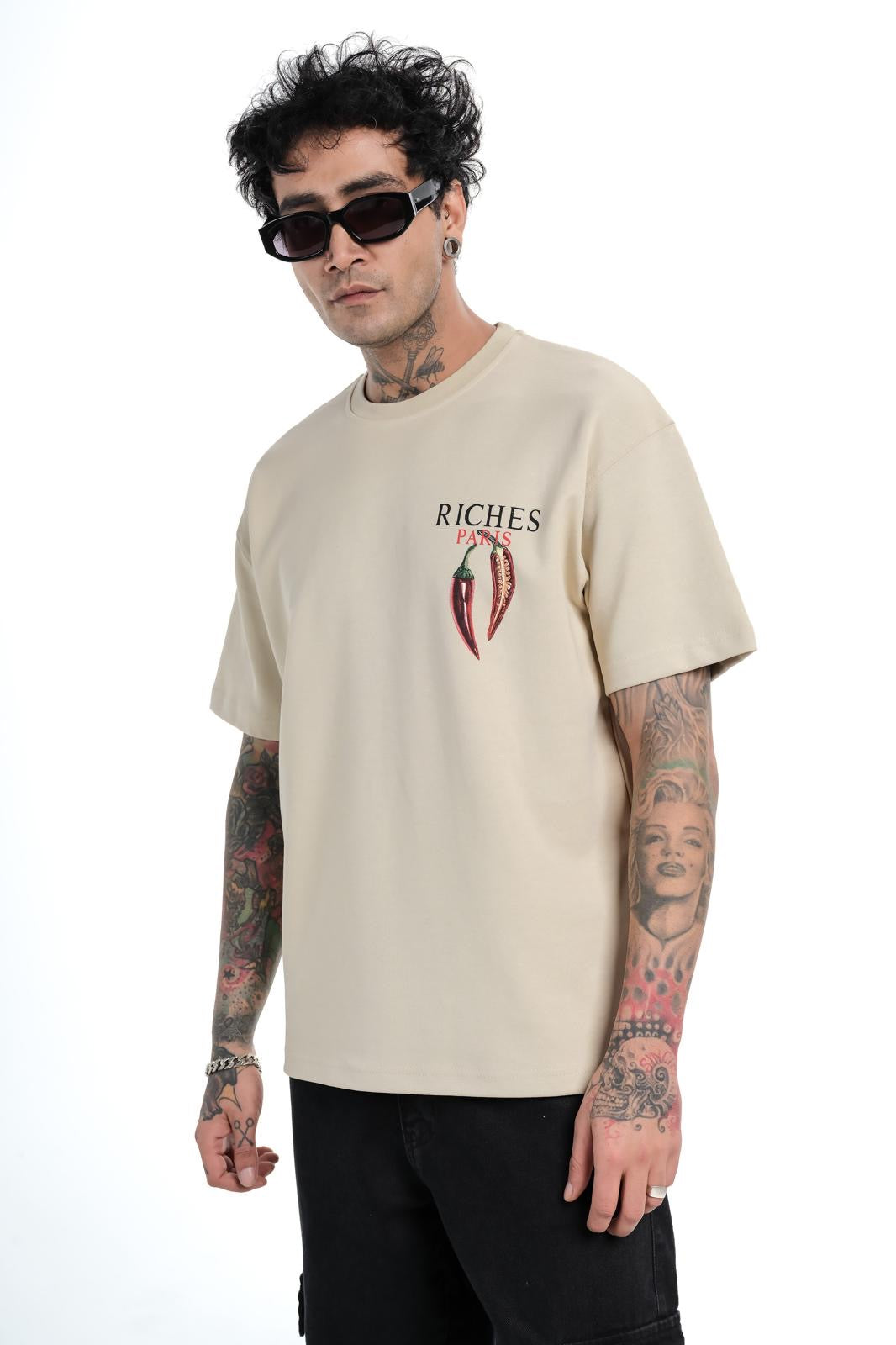 T-shirt Riches Paris Beige Réf: RCH-864 (Grenade)