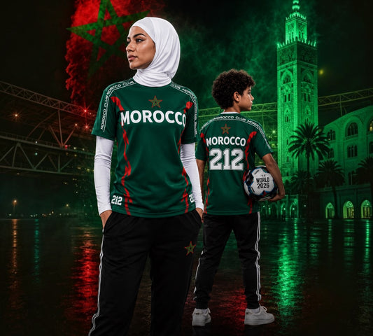 Maillot Morocco Club 212 – Femme, Enfant & Unisexe | Connect Studio Paris