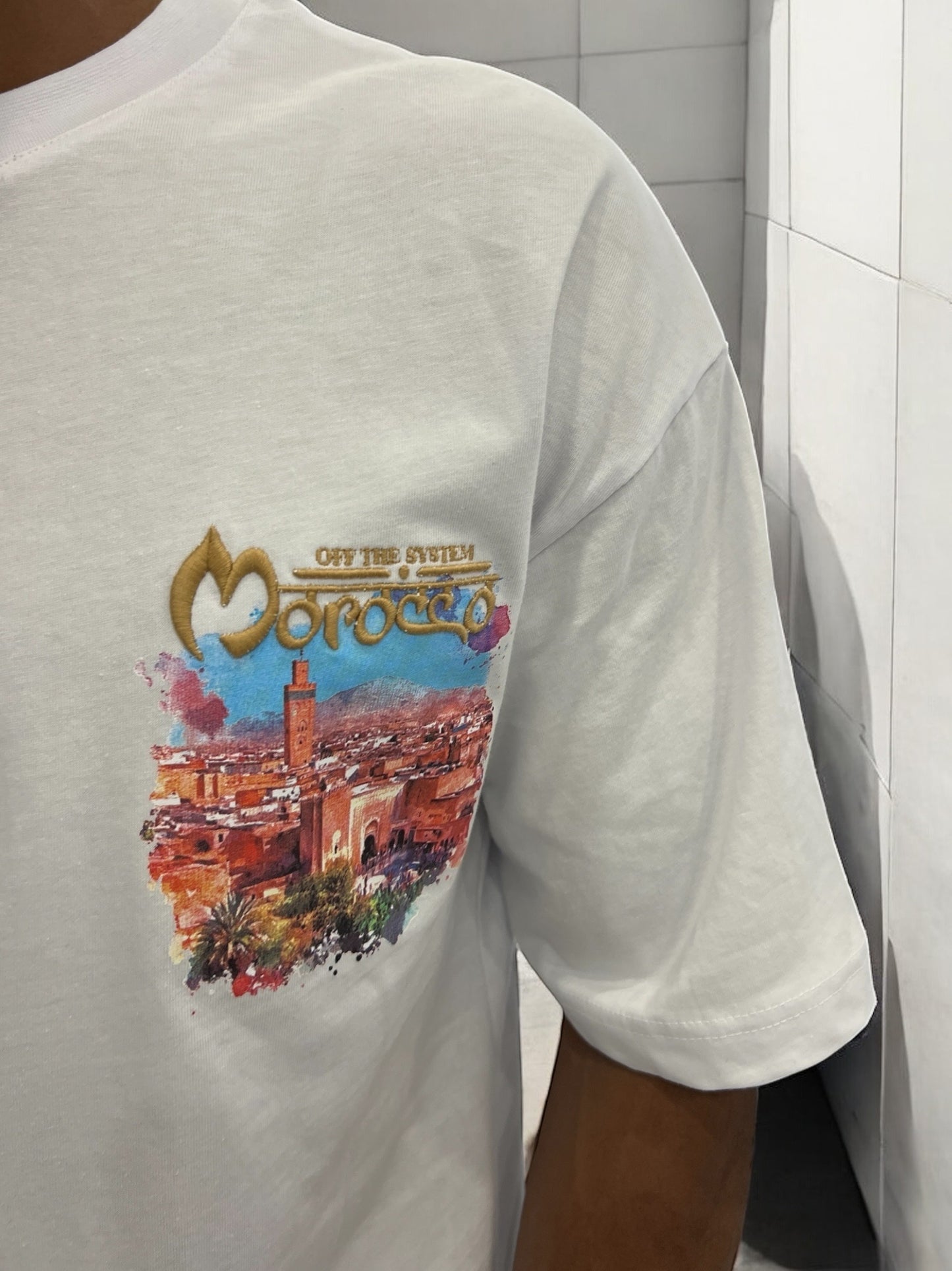 T-shirt MOROCCO VIBES - blanc