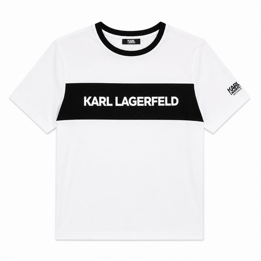 T-shirt Karl Lagerfeld Beachwear White Black Homme