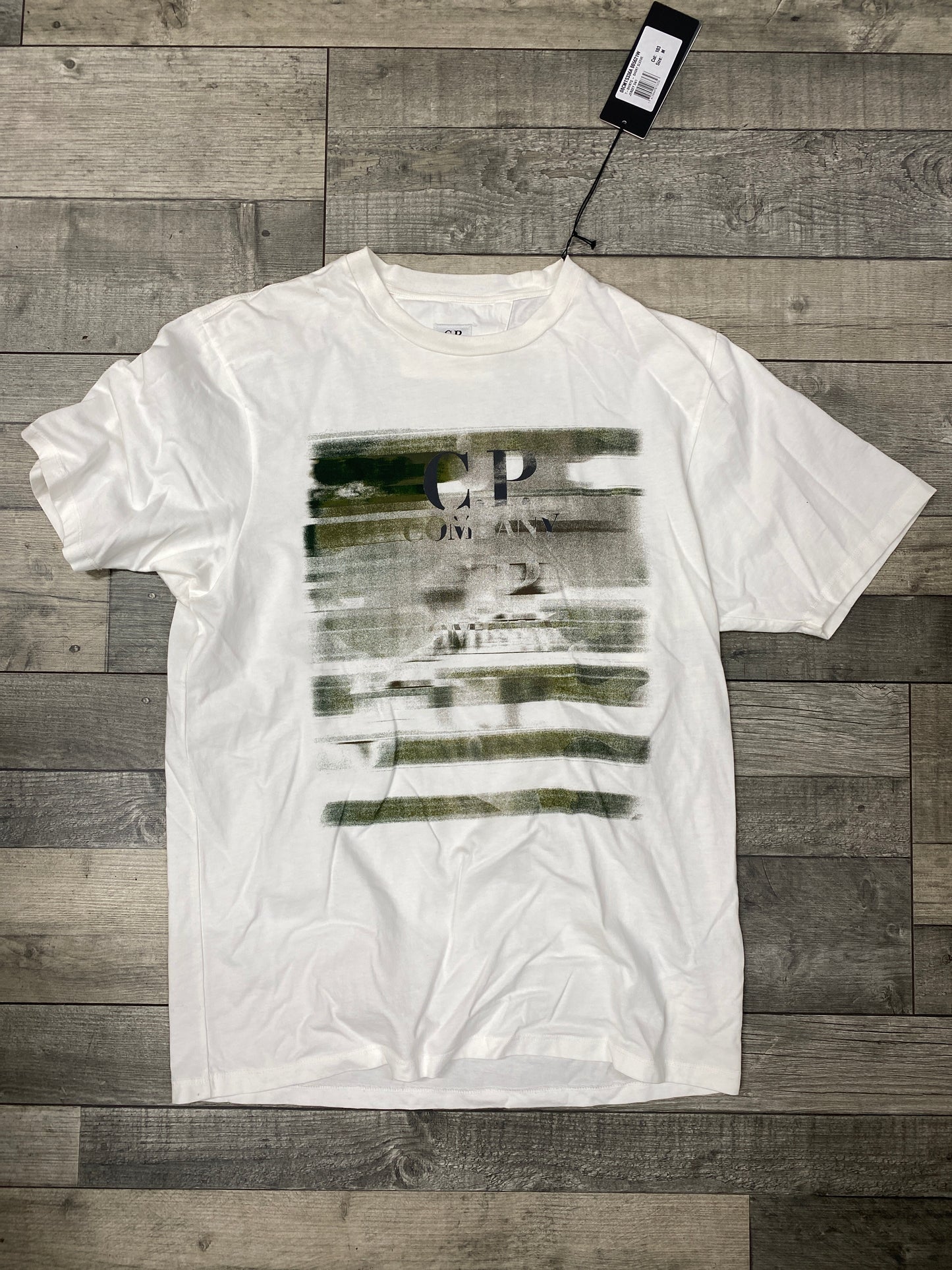CP COMPANY - T-Shirt Blanc Cassé