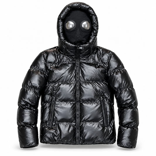 OCTA Doudoune Goggle Noir Brillant – Cagoule Intégrée