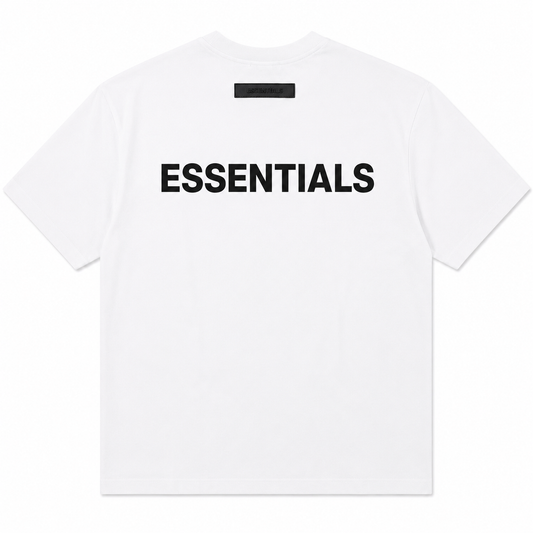 Ensemble ESSENTIALS Homme Blanc | T-Shirt Oversize + Short Premium