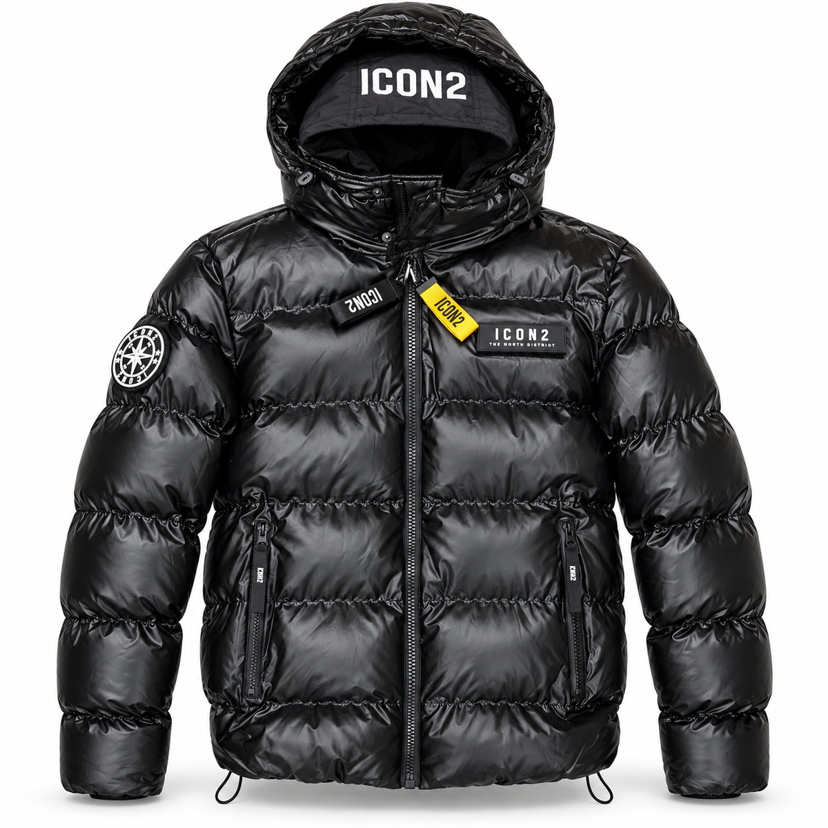 ICON2 Doudoune Double Capuche Ultra Chaude – Noir