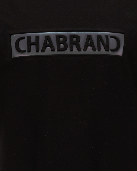 T-shirt Chabrand Logo Encadré - Noir Iridescent