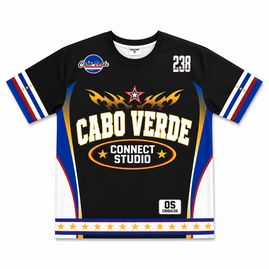 T-shirt Cabo Verde 238 – Connect Studio Paris Édition Os Crioulos