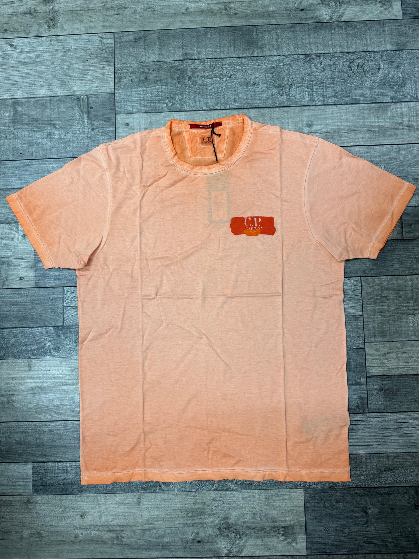 CP COMPANY - T-Shirt Orange Pastel