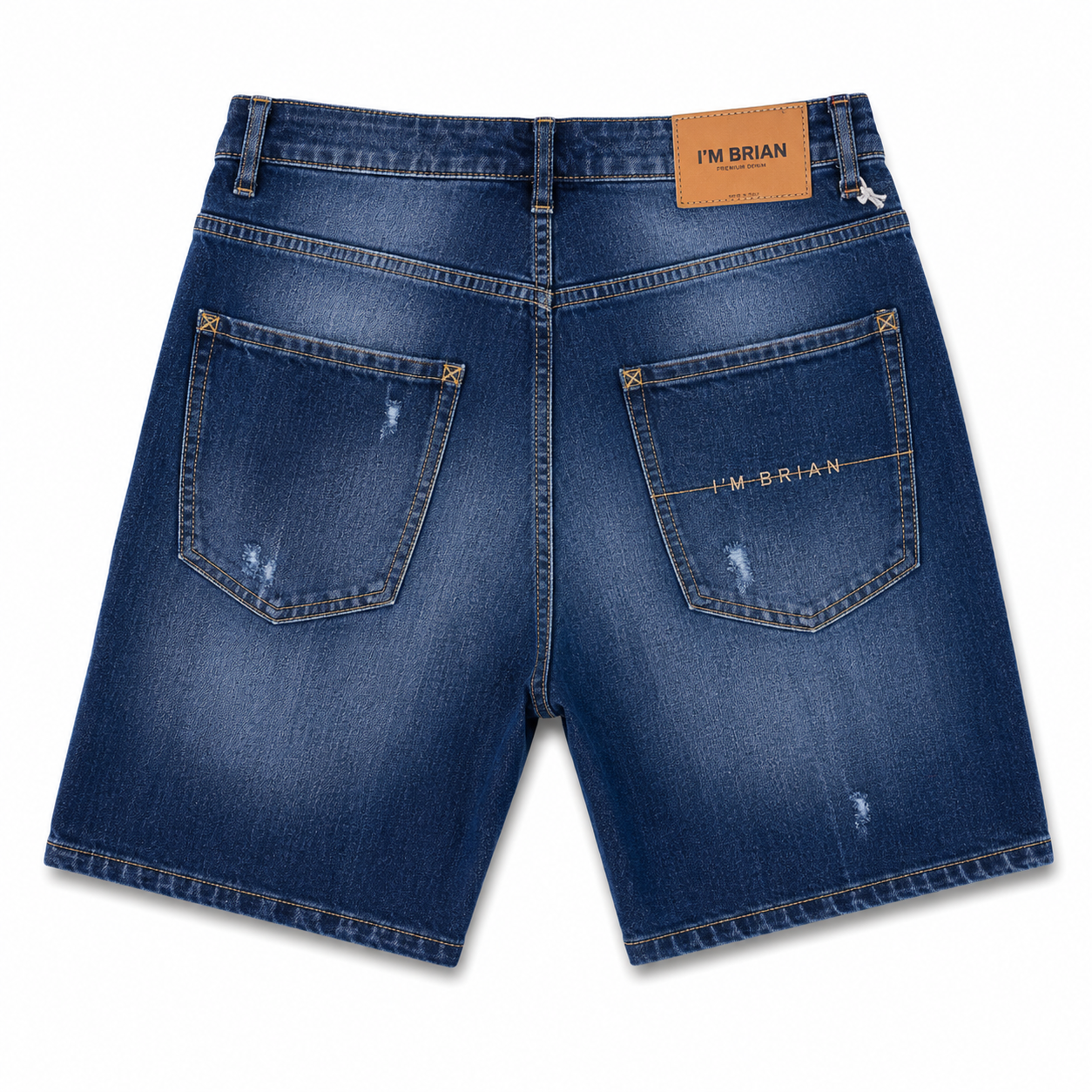 Short Jean Homme I’M Brian Kevin L1805 – Bermuda Denim Bleu Destroy Premium
