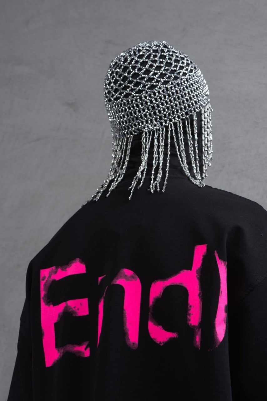 T-SHIRT OVERSIZE *END*, NOIR Spring/Summer 2025