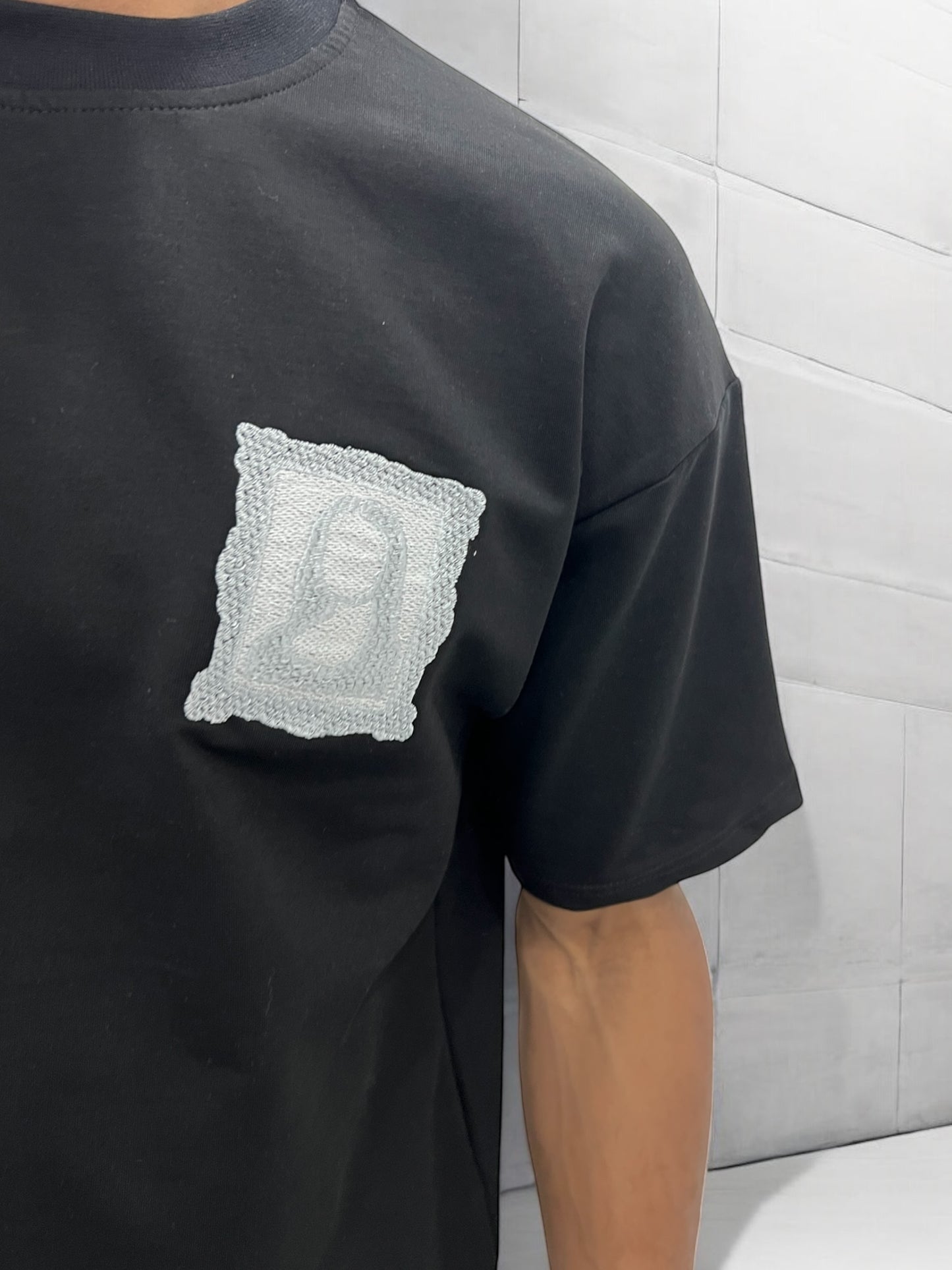 T-shirt Art Class – Mona Stylisée (Noir)