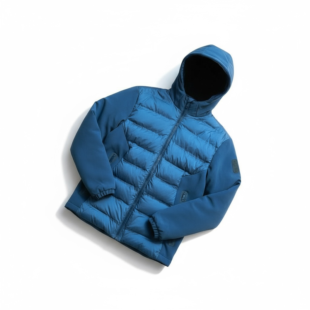 Bill Tornade – Veste softshell matelassée Noir/Bleu (Regular Fit) – M à XXL