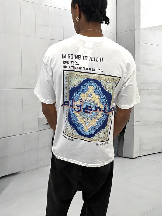 T-shirt ALGERIA TAFSIR AL-AHLAM - blanc