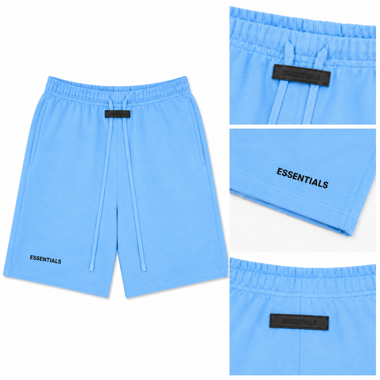 Ensemble ESSENTIALS Homme Sky Blue | T-Shirt Oversize + Short Premium