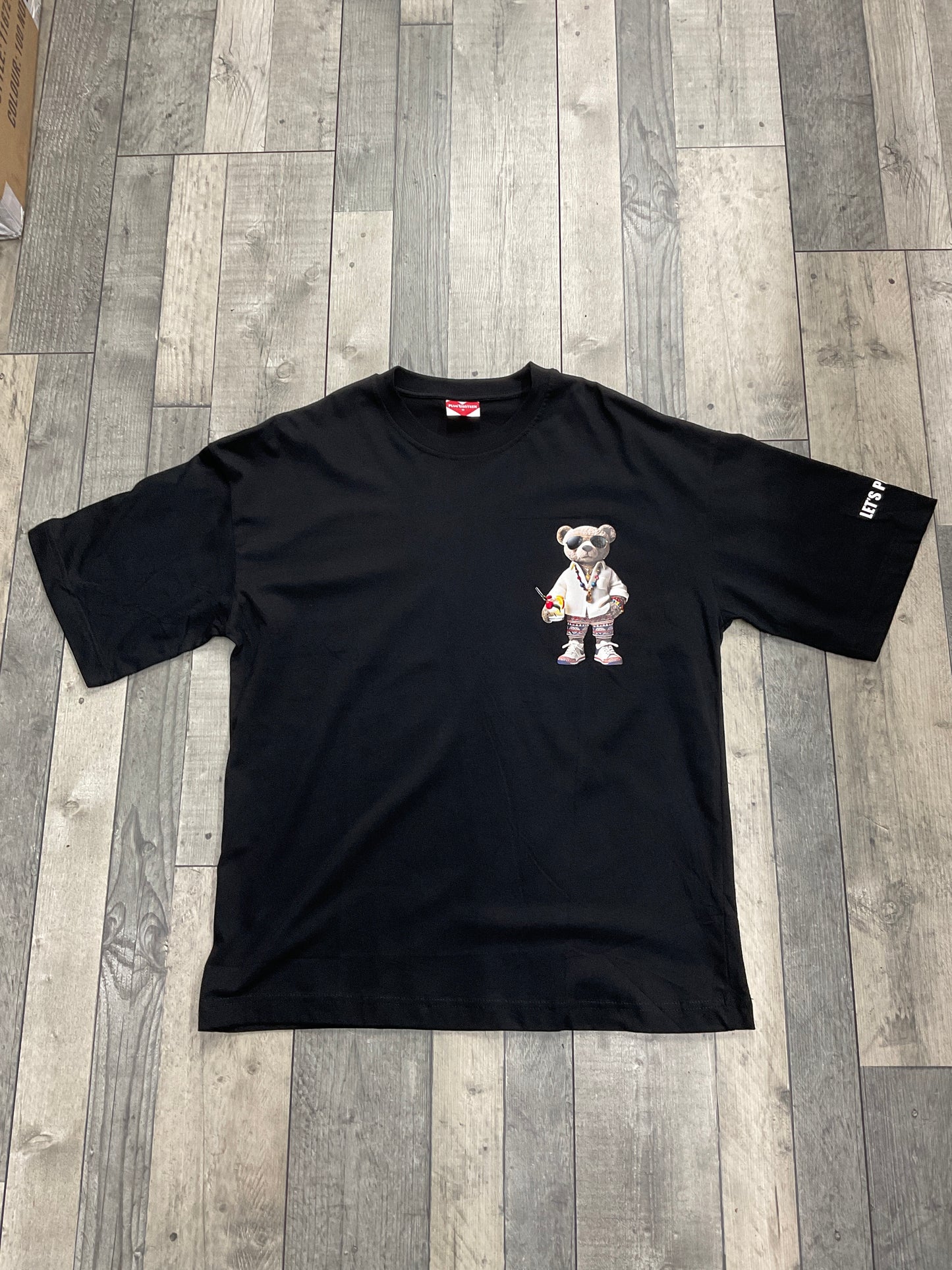 T-SHIRT ANIMAL PARTY, Spring/Summer, ourson Black 3D