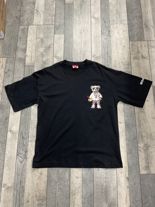 T-SHIRT ANIMAL PARTY, Spring/Summer, ourson Black 3D