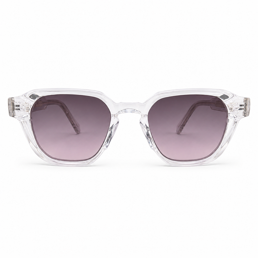 Lunettes de soleil CP 026698 – Monture transparente & verres lavande fumé UV400