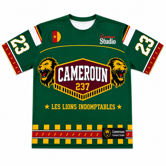 T-shirt Cameroun 237 Connect Studio – Les Lions Indomptables Édition Football 2026