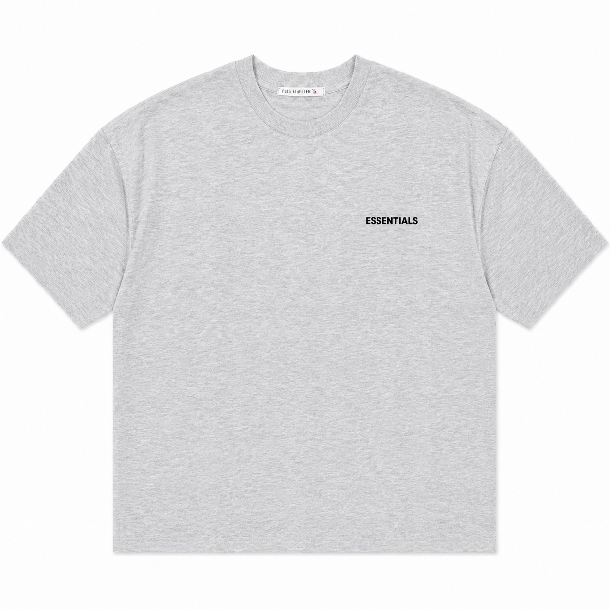 Ensemble ESSENTIALS Homme Gris Chiné | T-Shirt Oversize + Short Premium
