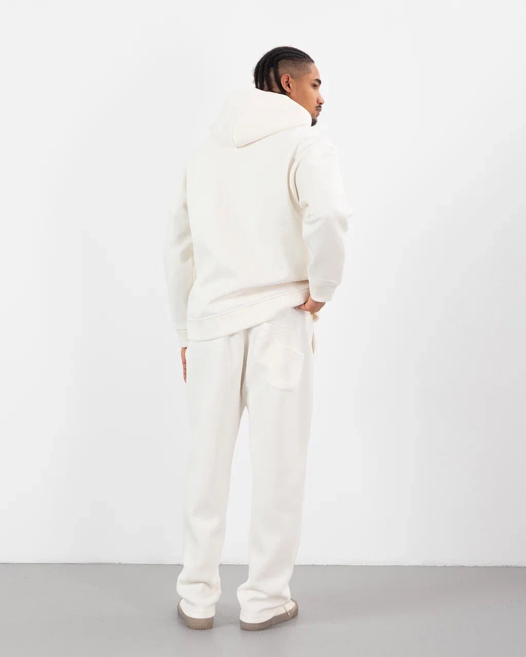 HOODIE CAGOULE SCUBA – Oversize Premium -Blanc