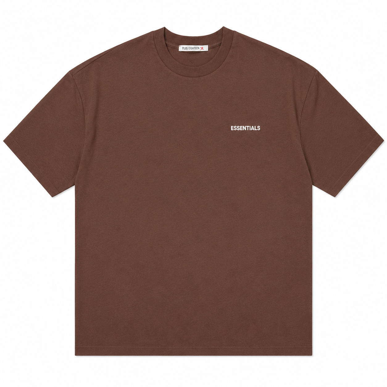 Ensemble ESSENTIALS Homme Marron Chocolat| T-Shirt Oversize + Short Premium
