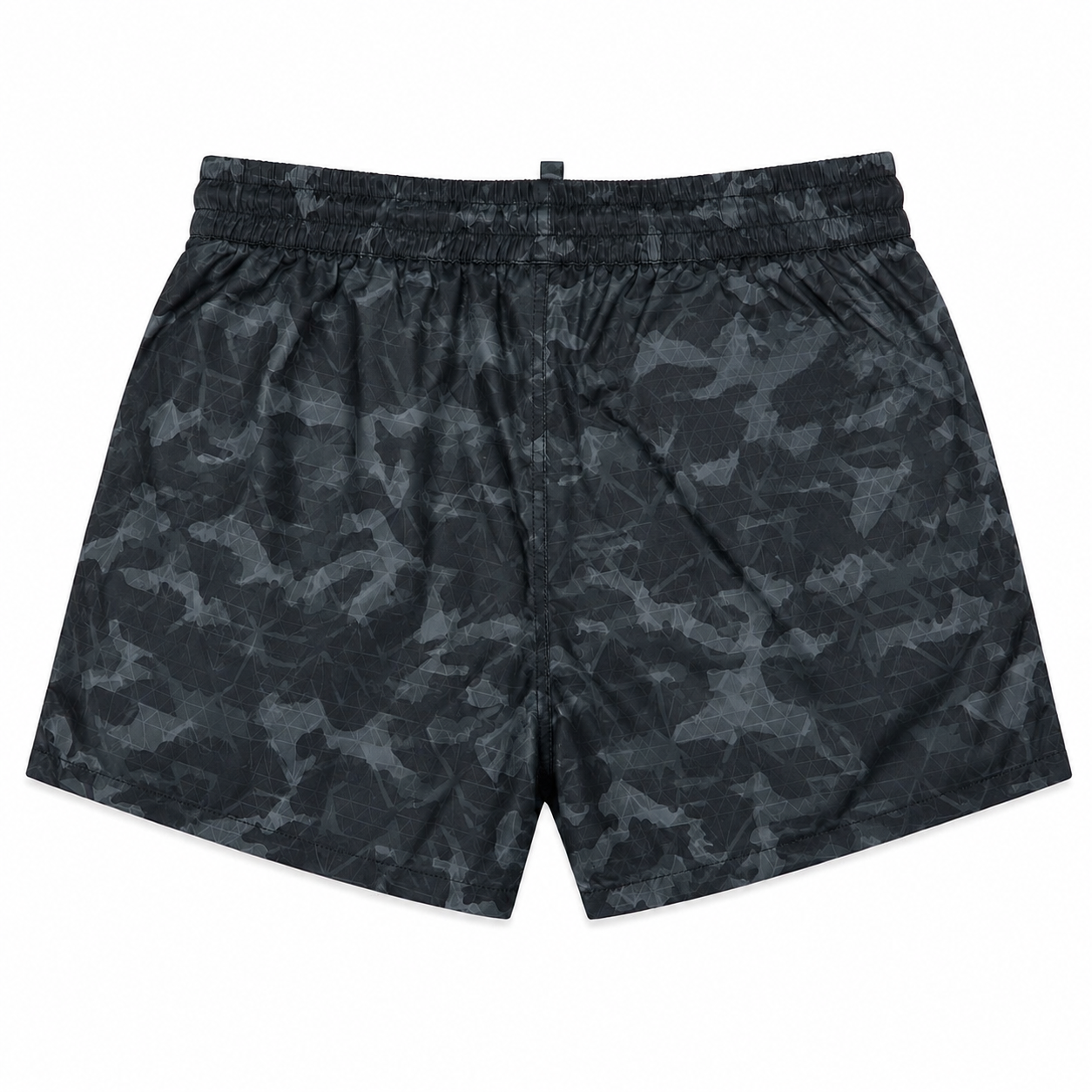 EXPLICIT Camo Swim Short Noir – Short de Bain Premium Homme