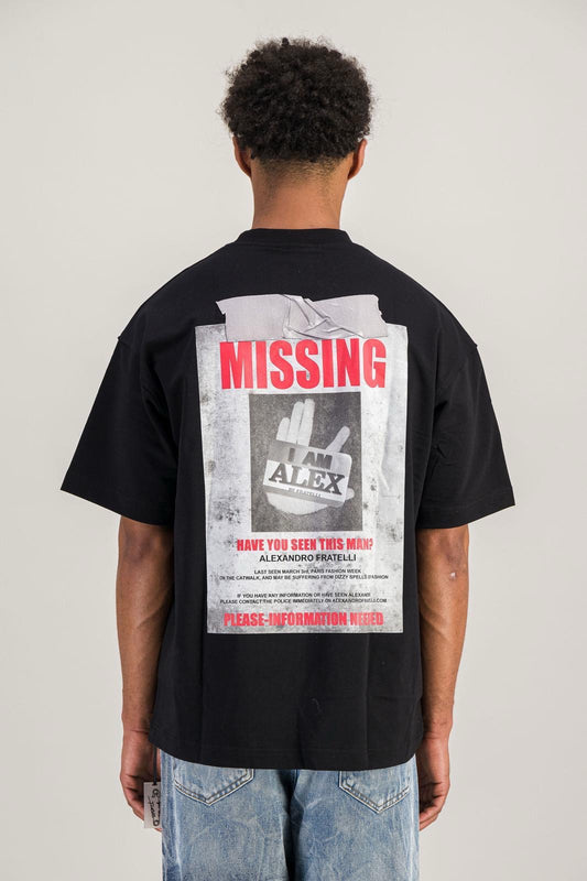 ALEXANDRO FRATELLI - T-SHIRT MISSING NOIR