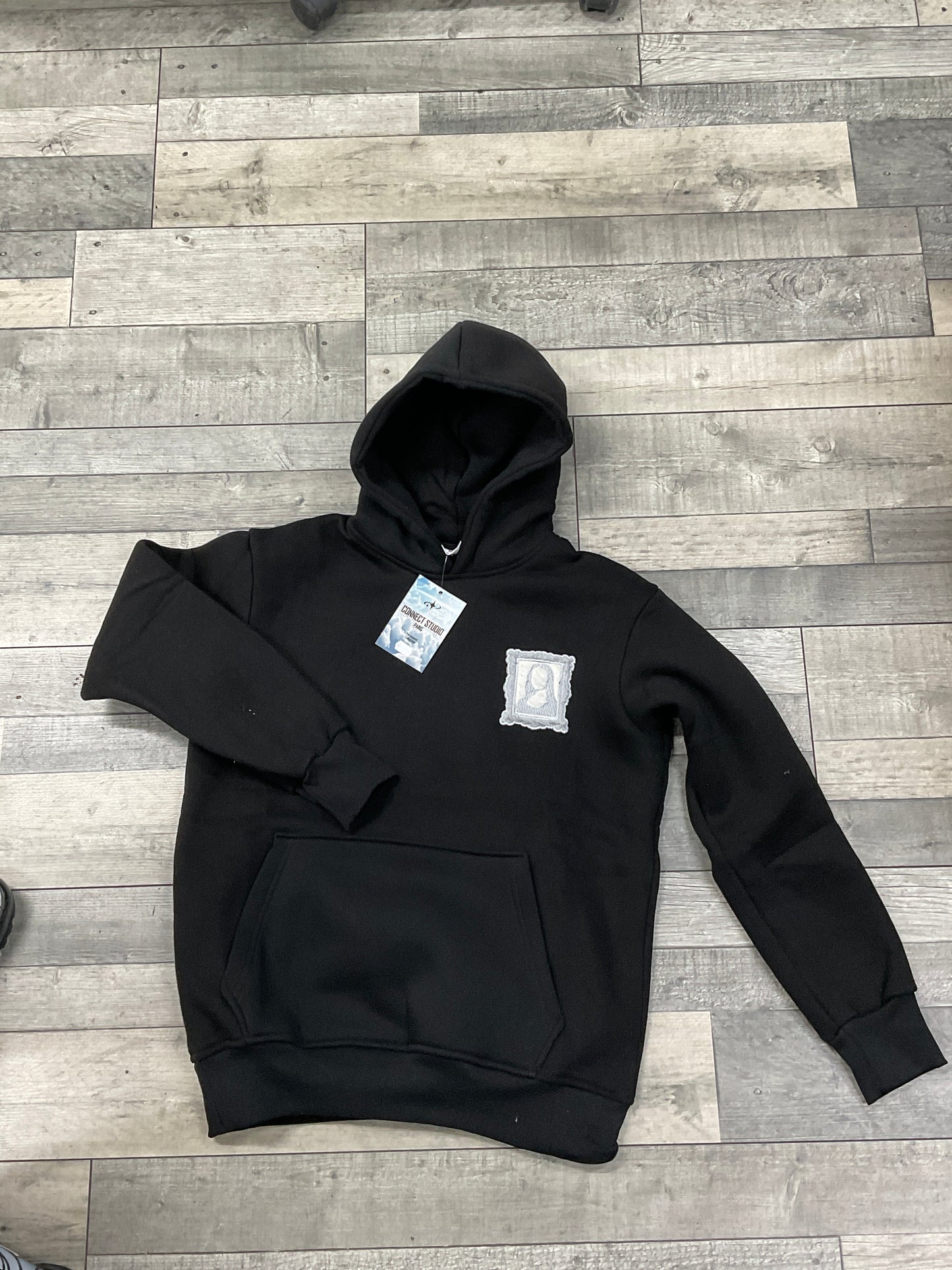 Hoodie Mona Lisa - Connect Studio Paris - Noir Gris