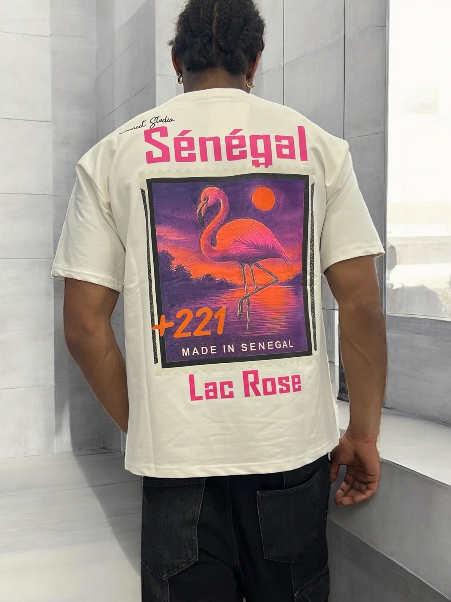 T-shirt “Sénégal – Lac Rose” 🇸🇳 – Connect Studio – Unisexe