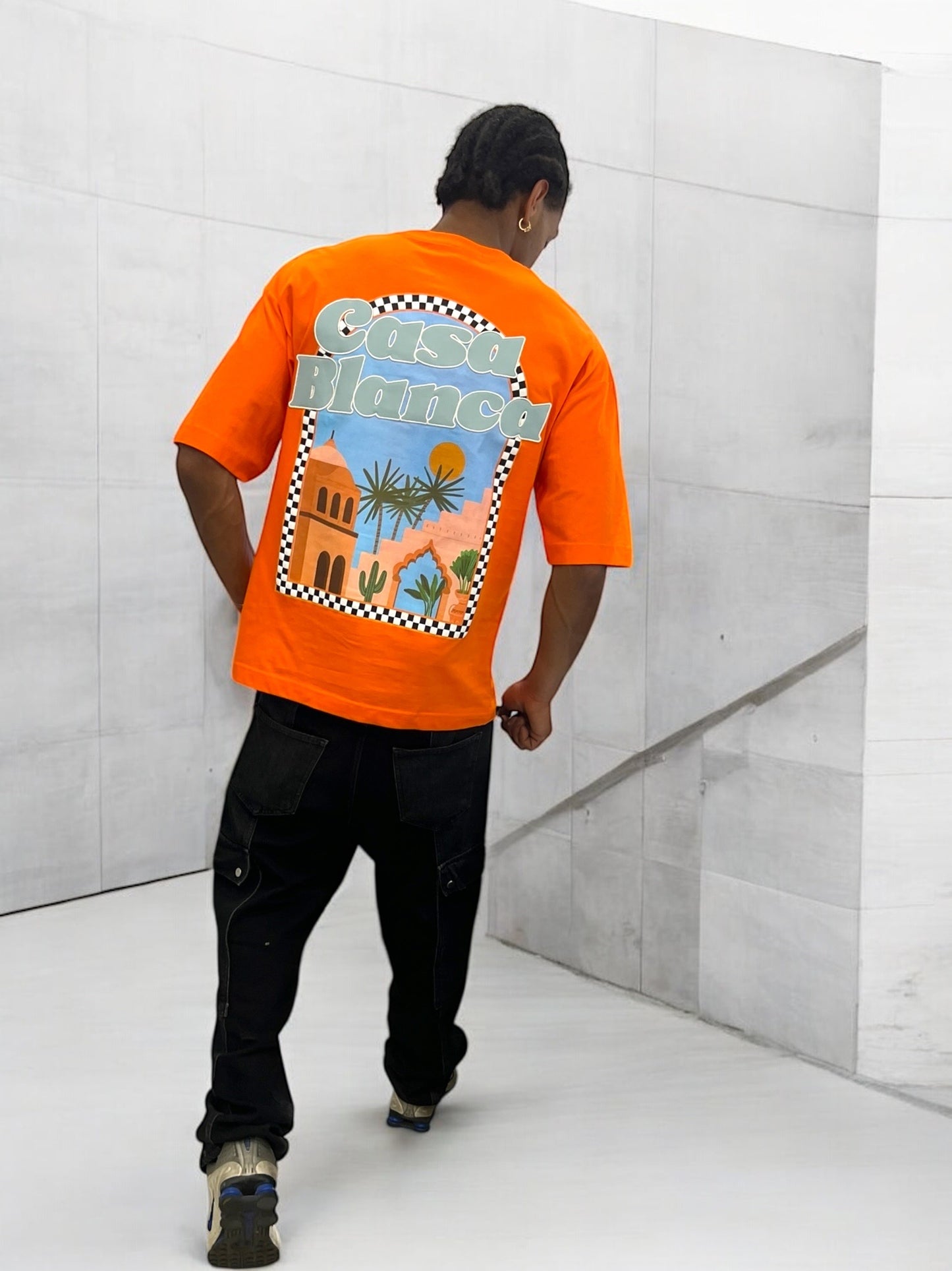 T-shirt CASABLANCA VICES CITY - orange